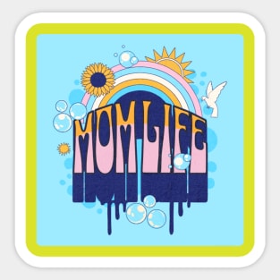 Mom life rainbow Sticker